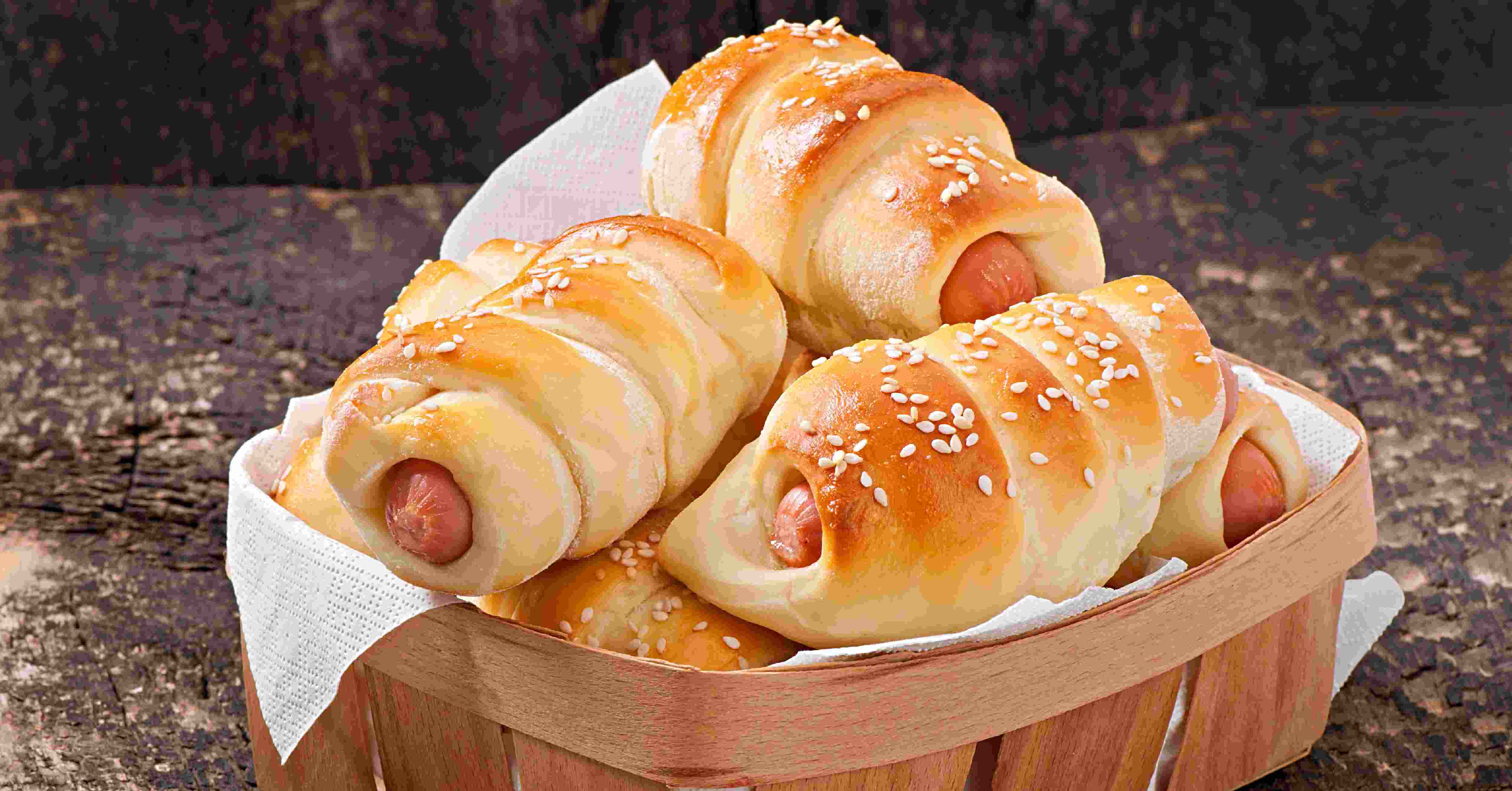 10. ขนมปังไส้กรอก